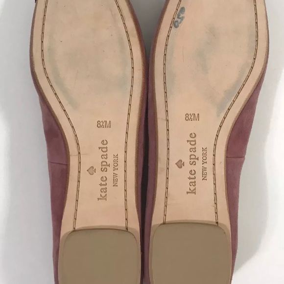 Kate Spade Fontana Too Suede Ballet Flats Bow Shoe - Picture 6 of 8